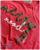 Sparkle Merry Mood Graphic Tee - Red