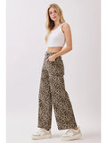 Stella Wildcat Twill Pant - Brown Leopard