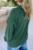 Twisted Ribbed MERRY Graphic Pullover