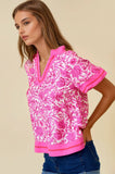 Amalfi Scrollwork Border Blouse