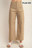 Ankle Skimmer Wide Leg Pants