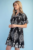 Paisley Medallion Pocket Dress