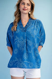 Daydream Doodle Dolman Sleeve Blouse