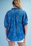 Daydream Doodle Dolman Sleeve Blouse