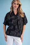 Daydream Doodle Dolman Sleeve Blouse