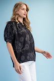 Daydream Doodle Dolman Sleeve Blouse