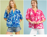 Seaside Paisley Tassel-Tie Top