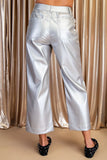 Girls’ Night Out Faux Leather Cropped Pants