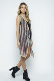 Liberty Star Patchwork Duster Vest- Red/White/Blue