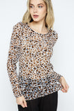 Full Animal Lace Top - Brown Leopard