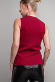 Mock Neck Ribbed Tank Top