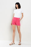 Raw Hem Utility Shorts - French Pink