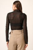 Full Lace Mock Neck Long Sleeve Top