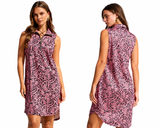 Pink Paradise Paisley Dress- Black/Pink