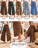 Tulip Hem Wide Leg Pants