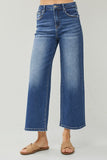 Parker High-Rise Crop Wide Leg Denim - Medium Wash