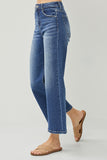 Parker High-Rise Crop Wide Leg Denim - Medium Wash