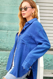 Soft Washed Crinkled Gauze Button Down Shirt