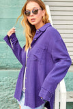 Soft Washed Crinkled Gauze Button Down Shirt
