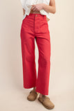 Ankle Skimmer Wide Leg Pants