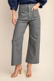 Ankle Skimmer Wide Leg Pants