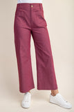 Ankle Skimmer Wide Leg Pants