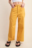 Ankle Skimmer Wide Leg Pants