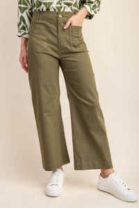 Ankle Skimmer Wide Leg Pants