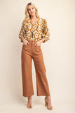 Ankle Skimmer Wide Leg Pants