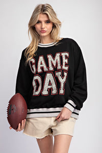 Striped GAMEDAY Pullover Sweatshirt