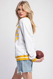 Striped GAMEDAY Pullover Sweatshirt