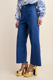 Ankle Skimmer Wide Leg Pants