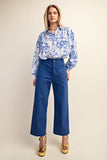 Ankle Skimmer Wide Leg Pants