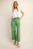 Ankle Skimmer Wide Leg Pants