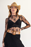 All Over Sheer Lace Top