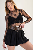 All Over Sheer Lace Top