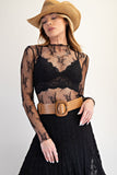 All Over Sheer Lace Top