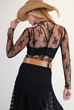 All Over Sheer Lace Top