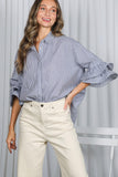 Classic Picnic Striped Blouse