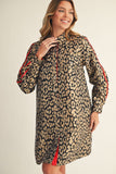 Luxe Leopard Shirt Dress - Brown/Black