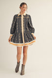 Winslow Heritage Button-Up Stripe Mini Dress