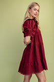 Linen Button Up Shirt Dress