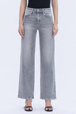 Olivia High Rise Wide Leg Denim - Washed Out Grey