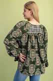 Sierra Smocked Boho Blouse