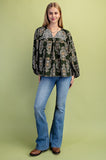Sierra Smocked Boho Blouse