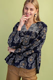 Sierra Smocked Boho Blouse
