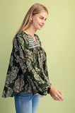 Sierra Smocked Boho Blouse