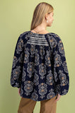 Sierra Smocked Boho Blouse