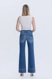 City Stroll Wide Leg Trouser Denim - Med Wash
