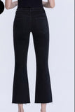 Tessa City Chic Cropped Denim - Black